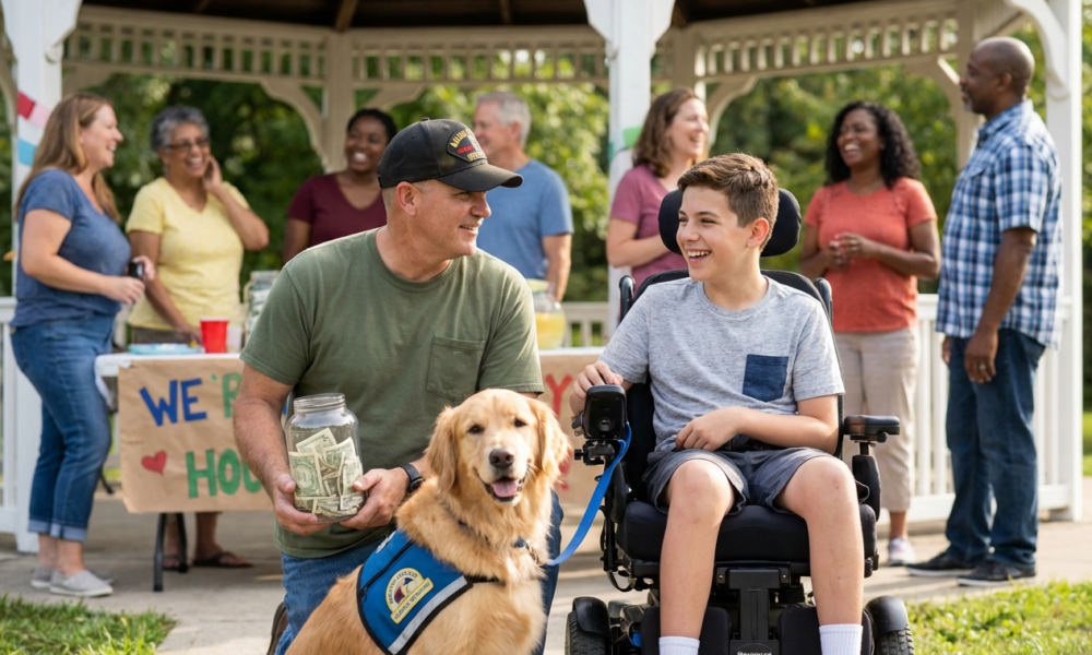 Veteran’s Jaw-Dropping Generosity Raises Unbelievable Sum for Teen’s Miraculous Service Dog – You’ll Want to Hug Someone After!