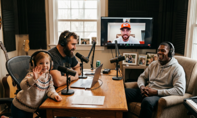 NFL Brothers' Podcast Gets an Adorable, Unscripted Family Boost