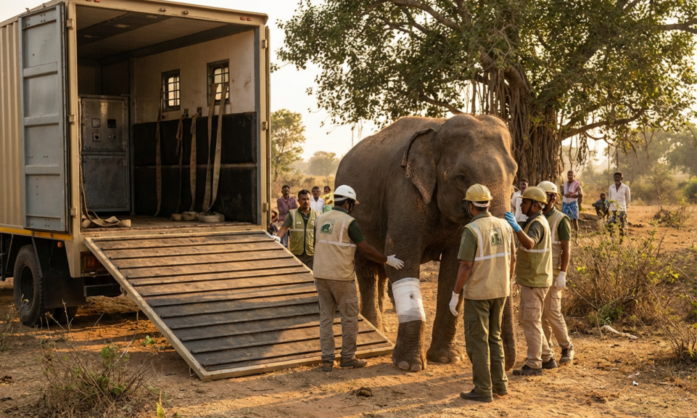 Elephant Ambulance Debuts with Heroic Rescue