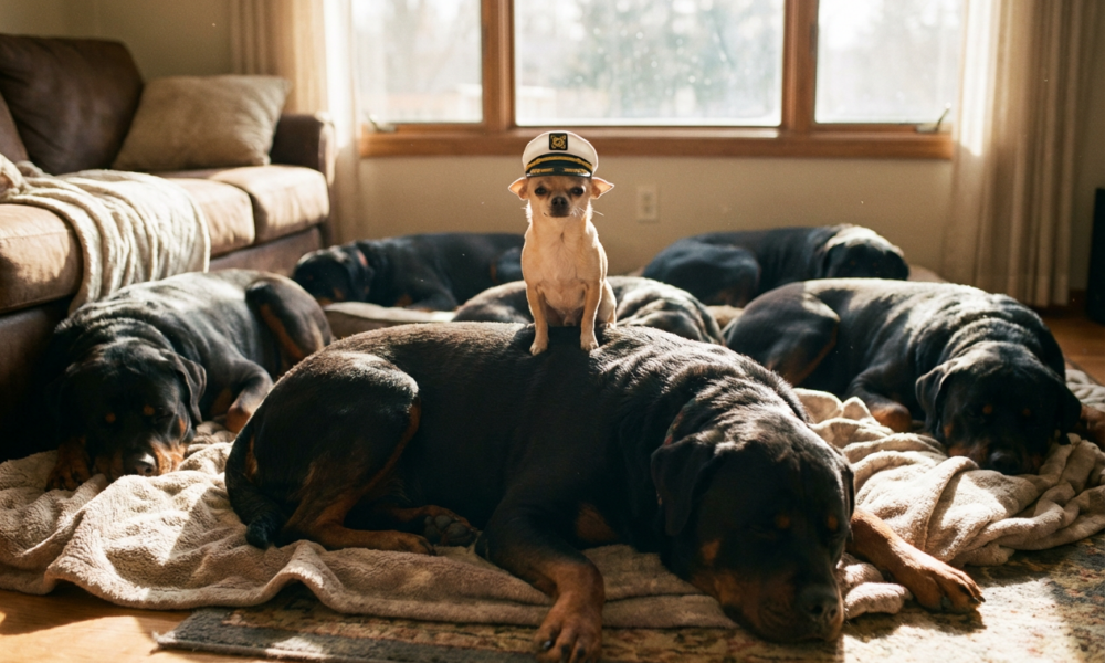 Surprising Pack Dynamics Lead to a Viral Power Struggle in One Home