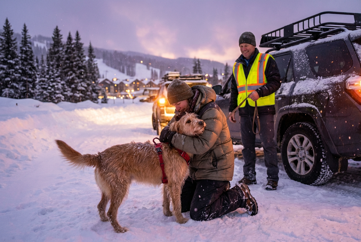 Heartwarming Miracle: Stranded Pup Reunites with Overjoyed Owner in Wholesome Triumph Over the Odds