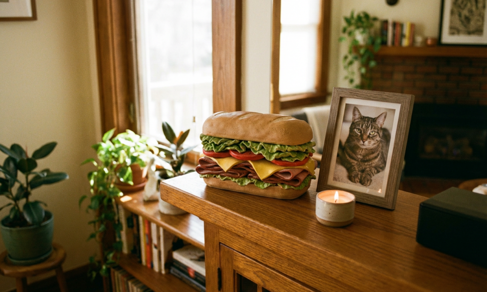 Handmade Cat Urn Depicting Favorite Food Captivates Online Audience