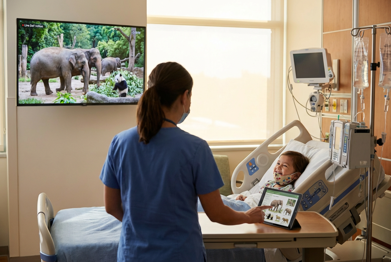 What Surprising Partnership Is Bringing the Zoo to Hospital Beds?
