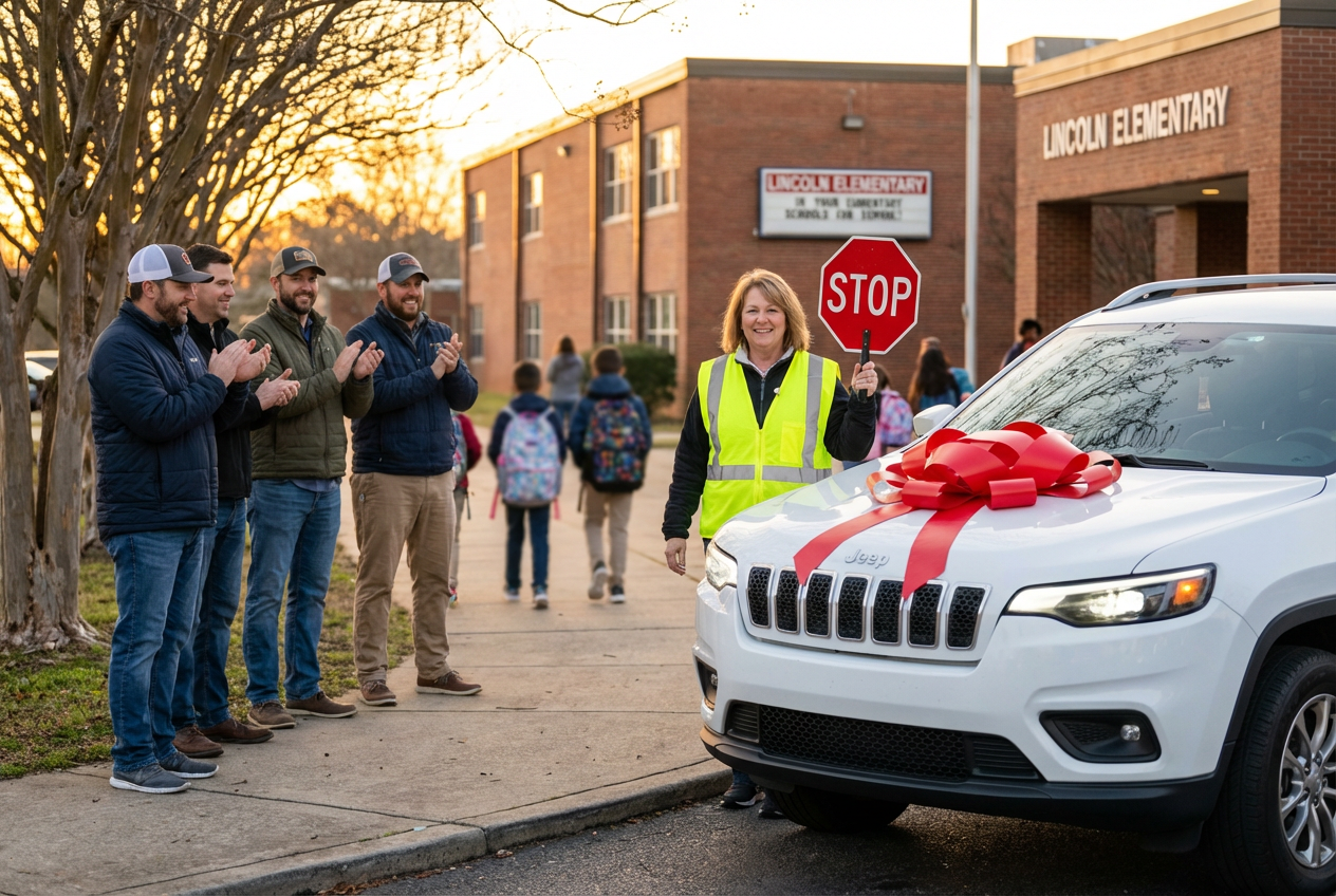 Dads in Texas Uncover a Heartwarming Way to Keep a School Guardian Mobile