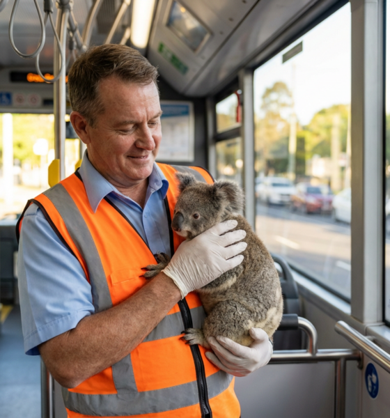 Bus Driver Saves Koala with Heartwarming Ride