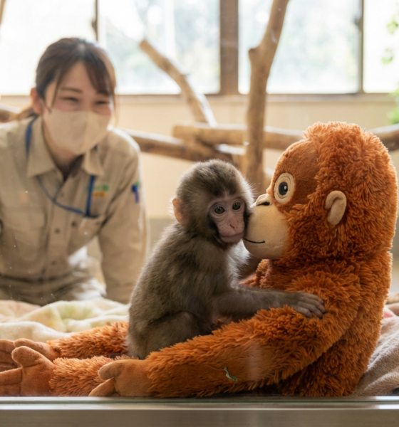 Baby Macaque Punch Embraces Real Friendships