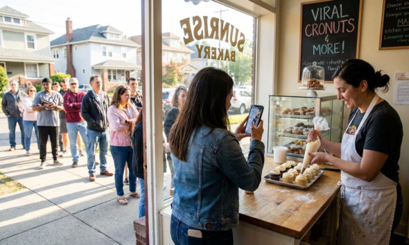 A Viral Moment Turns a Struggling Bakery Into a Local Sensation