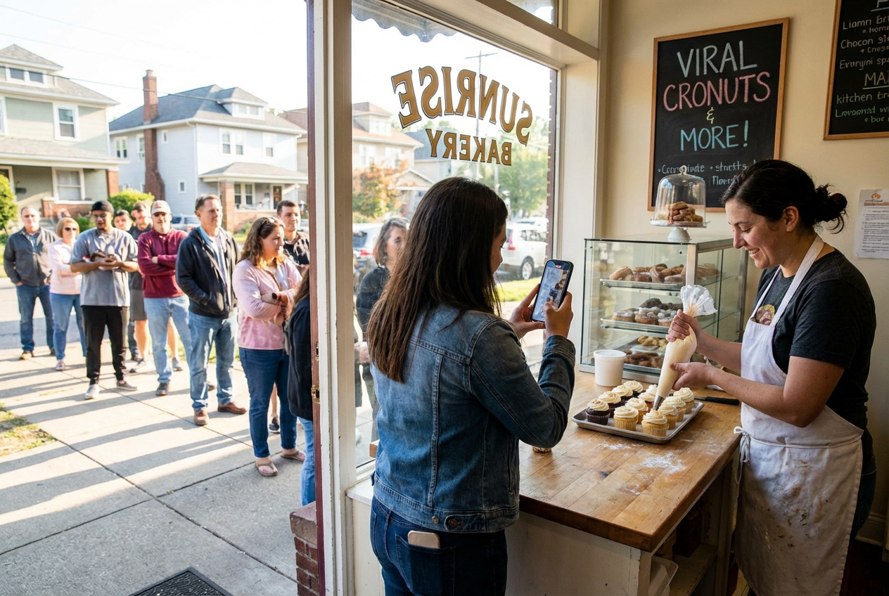 A Viral Moment Turns a Struggling Bakery Into a Local Sensation