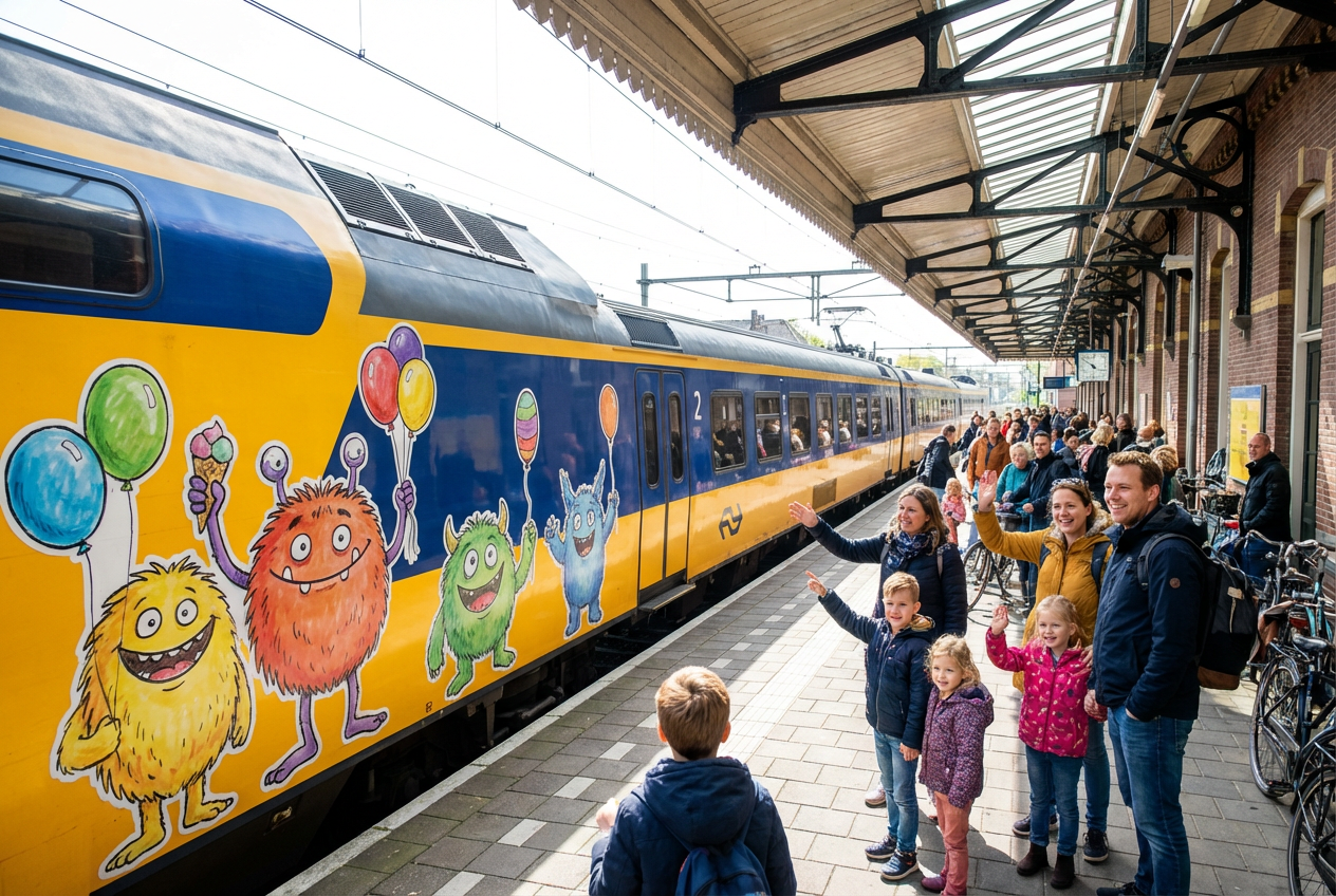 Inspiring Child's Art Dreams Bring Wholesome Monster Train to Life – Pure Joy Guaranteed!