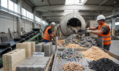A Hungarian Innovation Transforms Unrecyclable Waste Into Durable Building Material