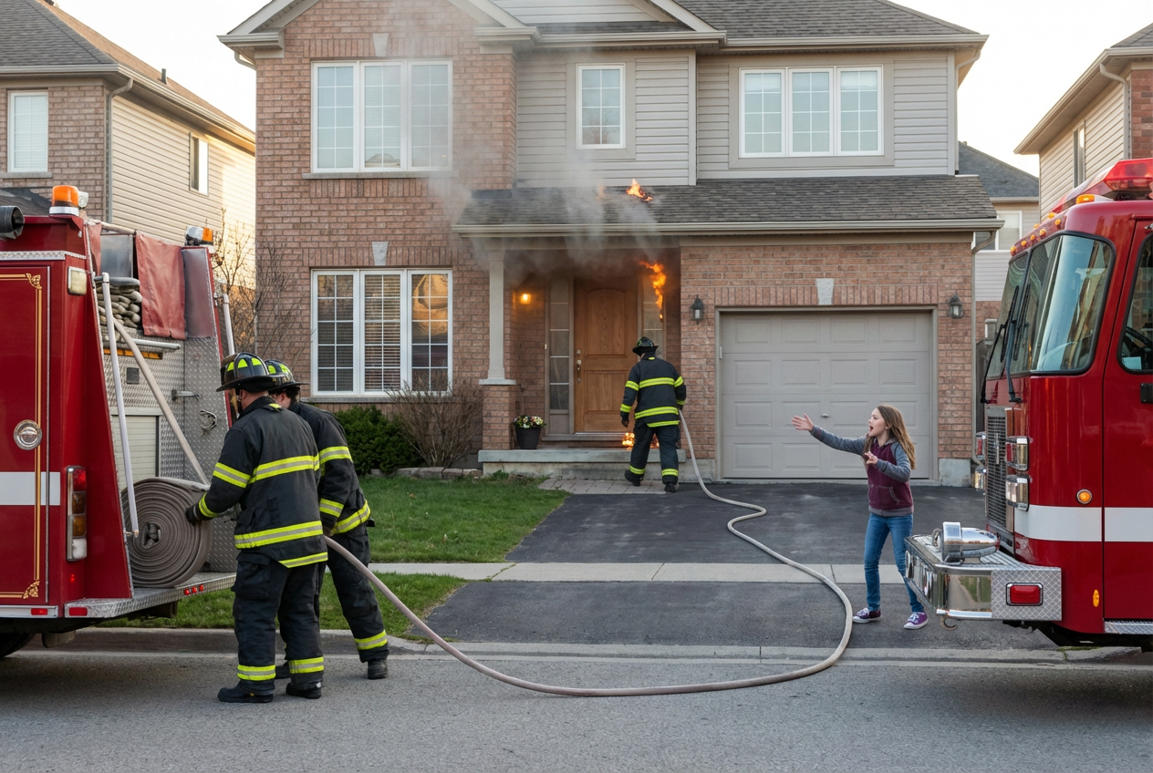 A Courageous Response Alters the Fate of a Burning Home