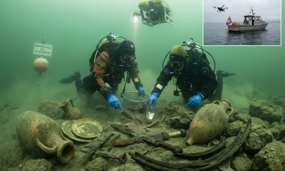 Archaeologists Recover Remarkable Roman Artifacts from a Lake Neuchâtel Shipwreck Mystery
