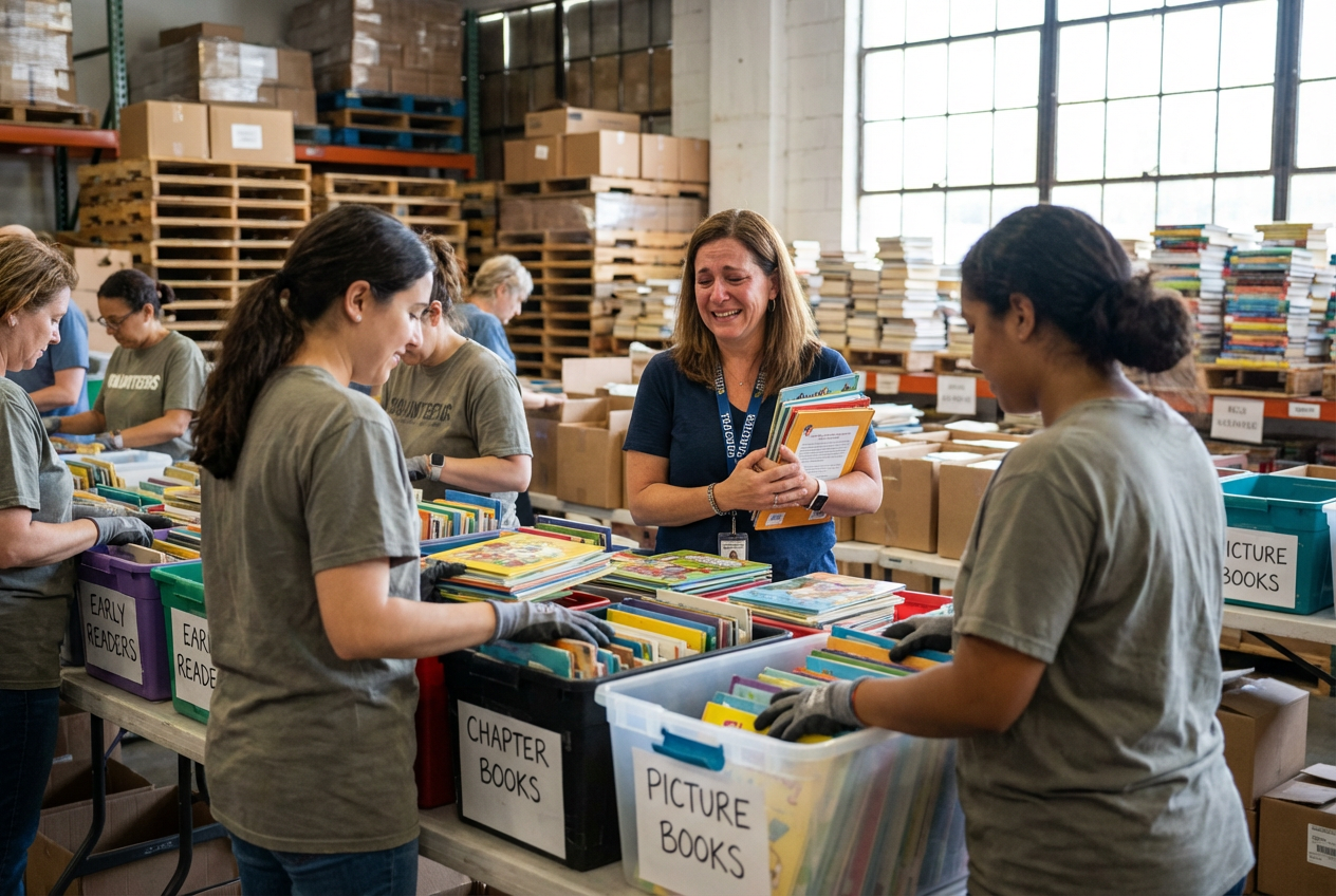 Heartwarming Book Bounty Turns NYC's Literacy Desert into a Wholesome Oasis of Hope