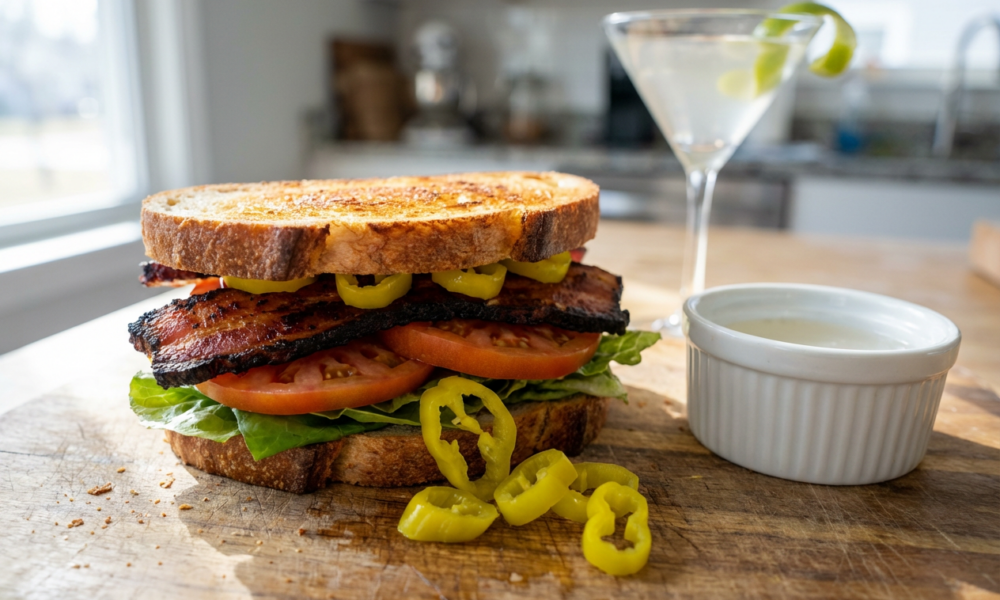 Chef's Wholesome Bacon Twist Sparks Sandwich Innovations and Joyful Twists