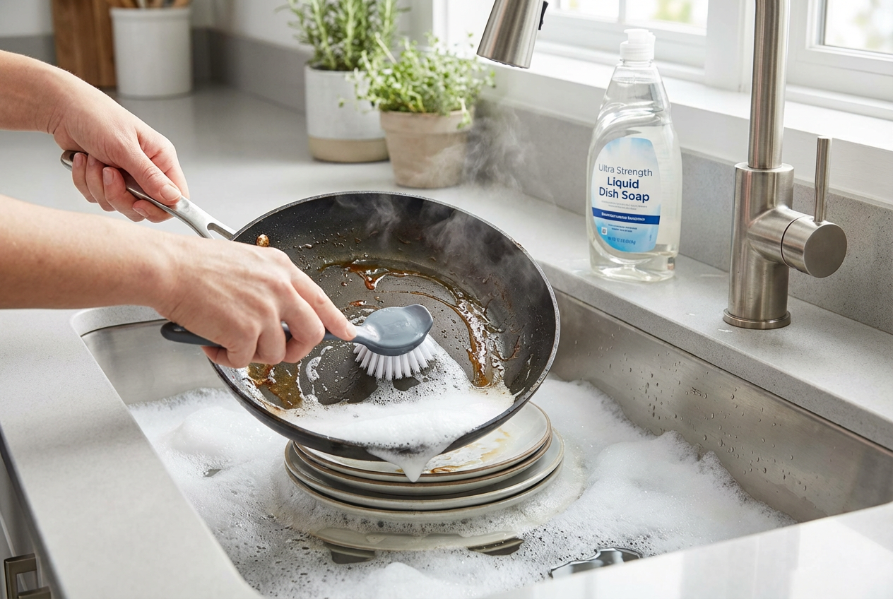 Wholesome Dishwashing Triumph Turns Struggles Into Jaw-Dropping Cleans That Will Melt Your Heart