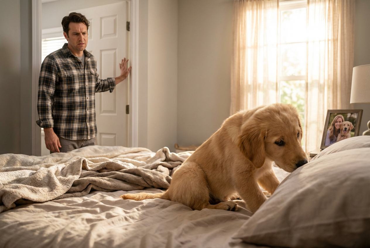 A Puppy's Confused Glance Sparks an Unexpected Emotional Storm Online