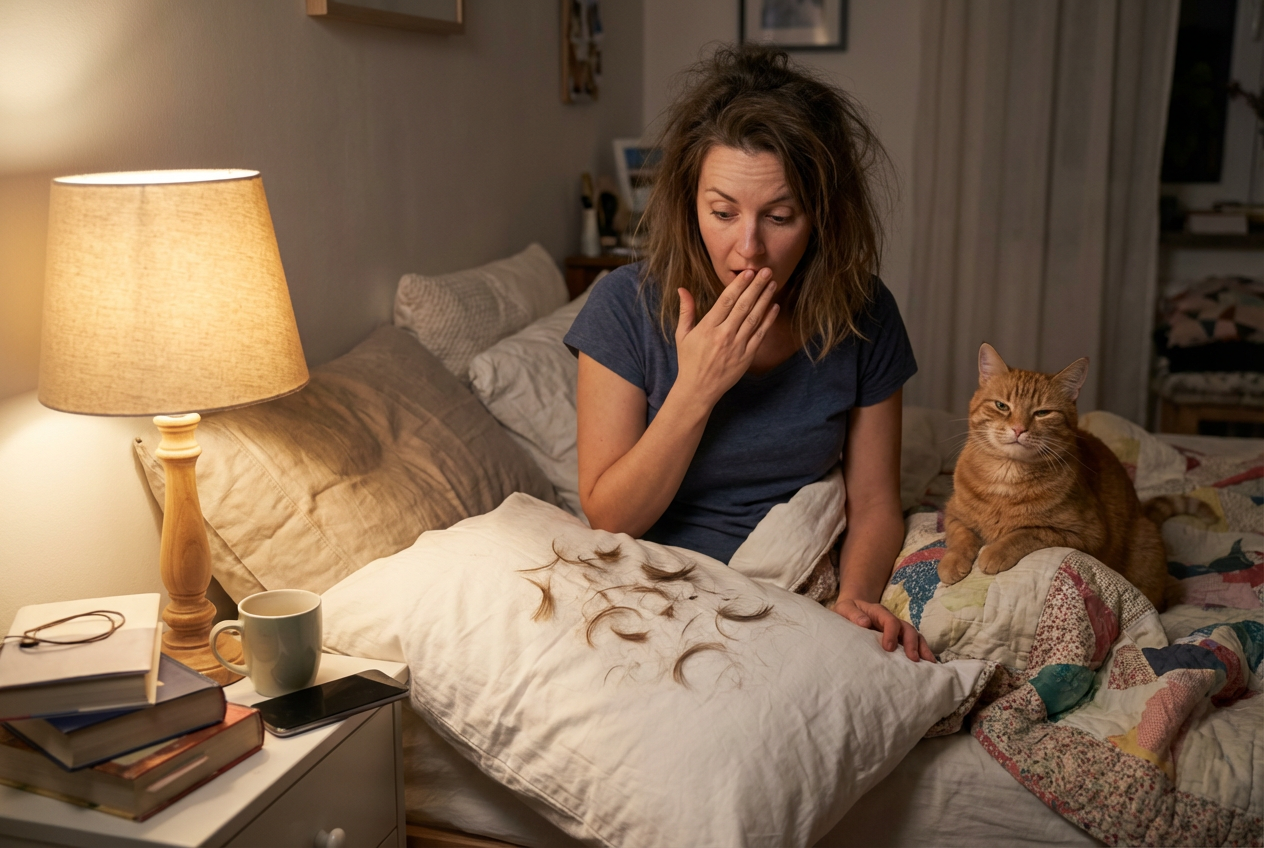 Woman Discovers Bizarre Reason Her Hair Always Looks Shorter in the Morning