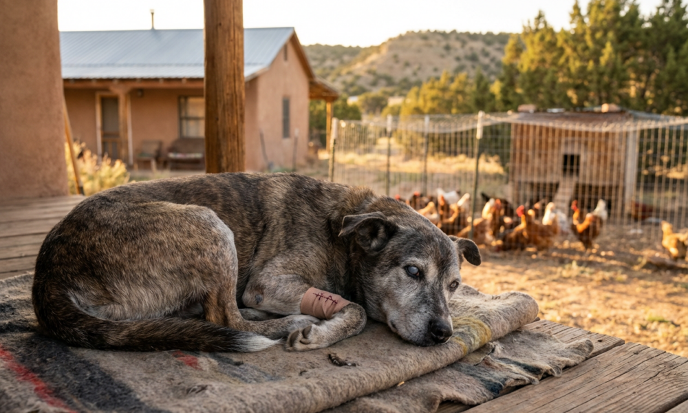 A Senior Dog's Courageous Clash with a Bear Amazes Her Family
