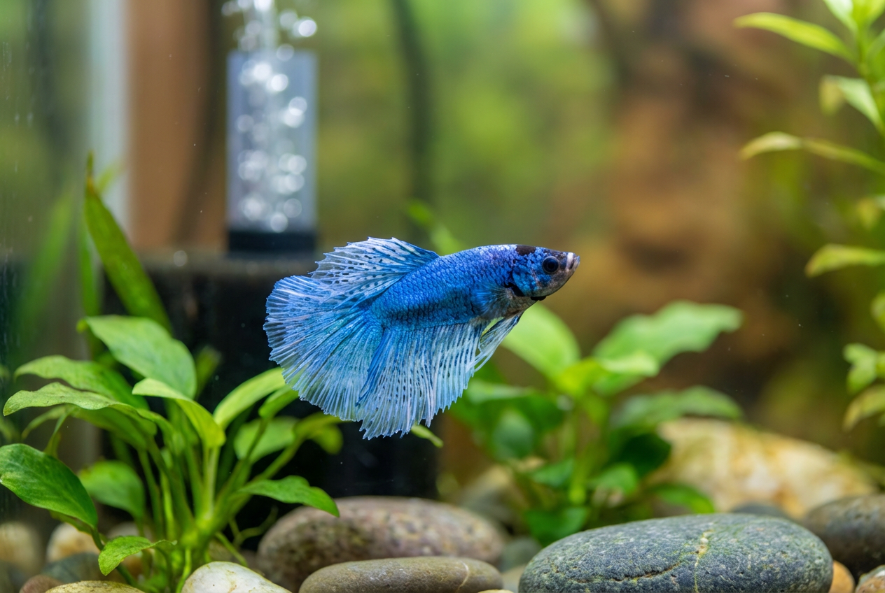 Heartwarming Rescue of a Dull Bett a Fish Sparks Electric Blue Miracle – Pure Joy Guaranteed!