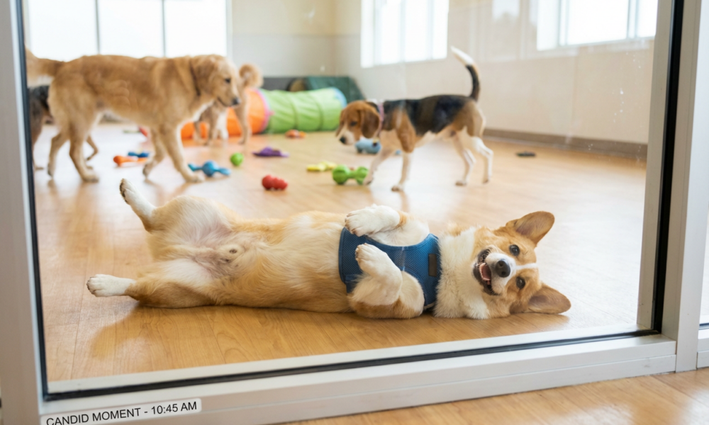 Owner Films Hilarious Transformation in Corgi's Daycare Visit