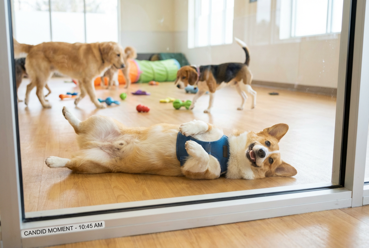 Owner Films Hilarious Transformation in Corgi's Daycare Visit