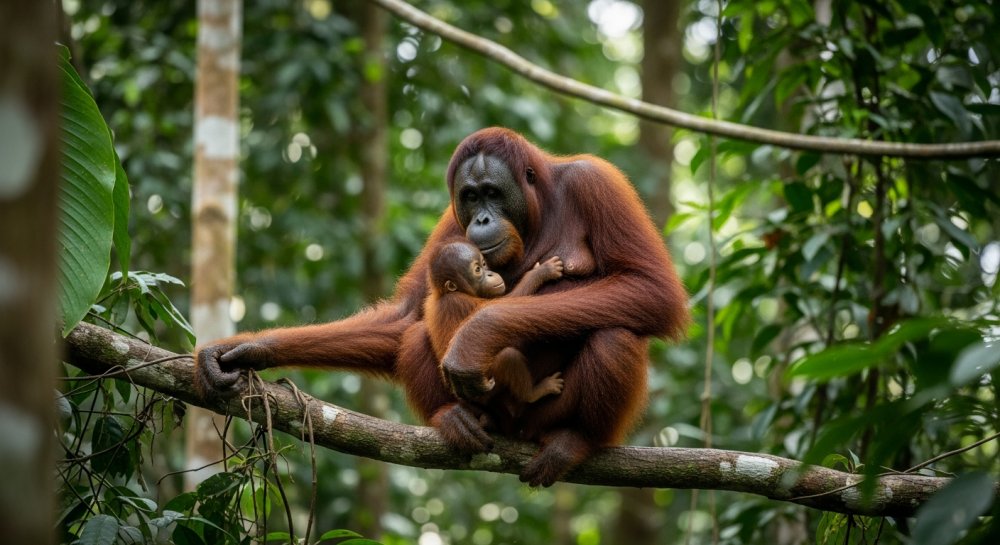 Rescued Orangutans Create New Wild Population After Release