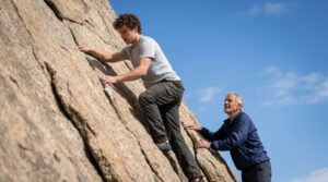 Mine Rope Rescue Young Climber Scales Sheer Cliff Bare-Handed to Save Elderly Stranger ...